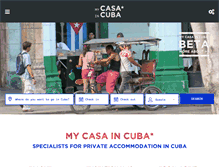 Tablet Screenshot of mycasaincuba.com